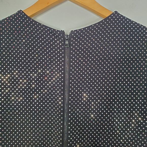 Alice and Olivia Freddie Stud Rhinestone Embellished Jumpsuit Long Sleeve Size 8 - Picture 10 of 16